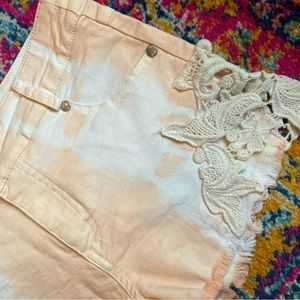 Peach Tie Dye Shorts